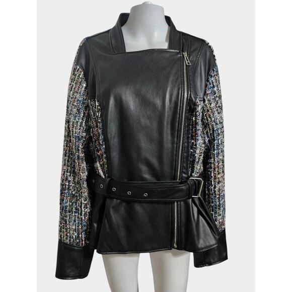 Lane Bryant Jacket & Shirt 22/24 Moto Jacket‎ & Tunic - Picture 2 of 9